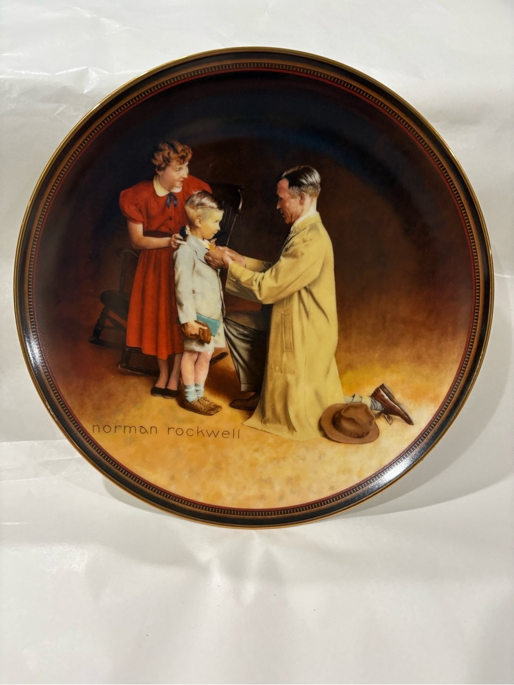 Norman Rockwell Collector Plate - ‘Ready for the World’